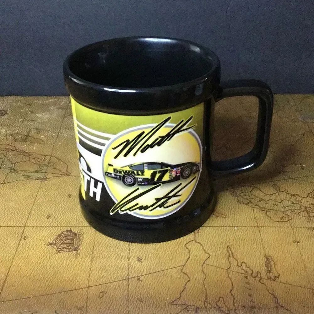 NASCAR number 17, Matt Kenseth, DeWalt, coffee mug